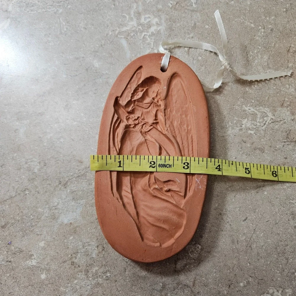 Cotton Press Angel Ornament Terracotta‎ Angel Mold cookie Press Religious Art